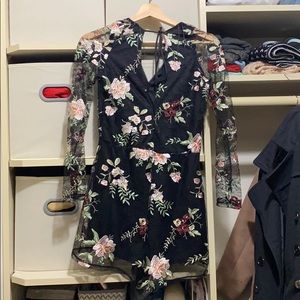 Embroidered lace rompers TOPSHOP